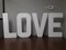1 Count LOVE White Foam Letters Jumbo Party Decor Customizable Craft Letters 24"
